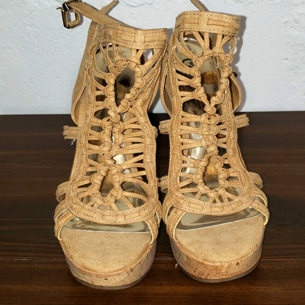 Strappy Carlos Santana Wedges